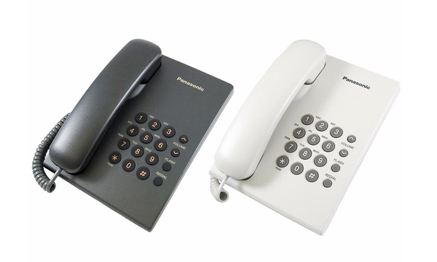Teléfono Fijo Alámbrico PANASONIC KX-TS500MEW Blanco
