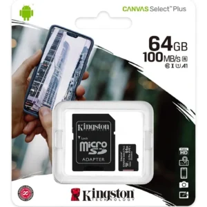 KINGSTON MICRO SD 64GB CLASE 10 HD