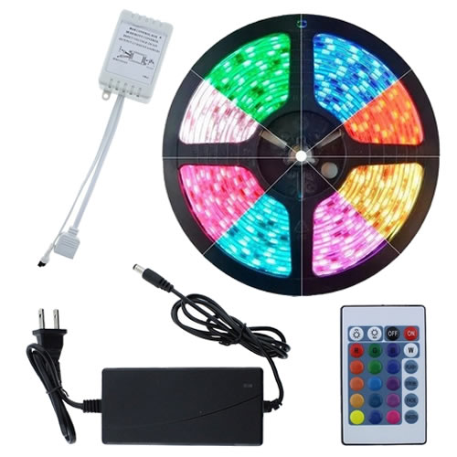 Tira de luces LED RGB de 5 V 12 LED/metro tira de luz 5050RGB cinta de luz  LED aplicación de Control yeacher