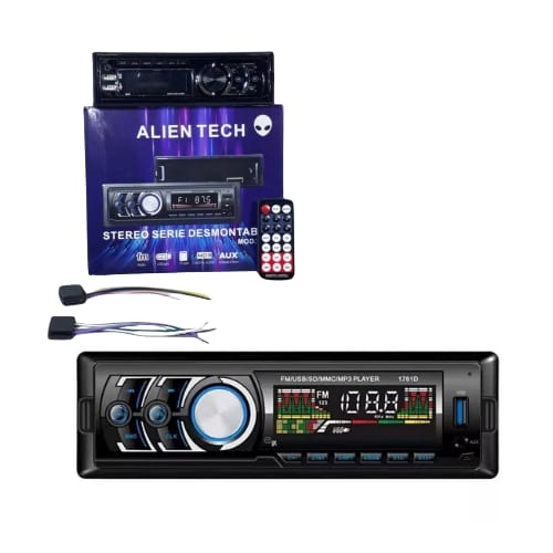 Estéreo Alien Tech Desmontable 1881 Bluetooth Negro - Image 3