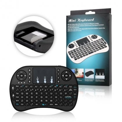 Mini teclado inalámbrico Touchpad en español con luz LED 2.4 GHz
