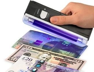 2 X Detector billetes falsos con pilas gran modelo deteccion billetes falsos  deteccion falsas monedas detector billetes falsos