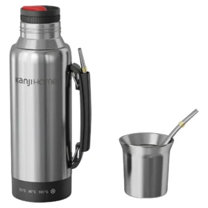 TERMO ELÉCTRICO 1 LITRO TAPA MATE Y BOMBILLA KANJIHOME