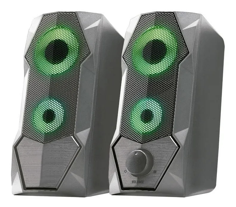 Parlantes Para Pc 2.0 Usb Gamer Led Noga Ng-301p