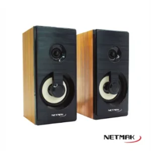 Parlantes Para Pc Smart Tv Madera Notebook Usb Netmak Bora