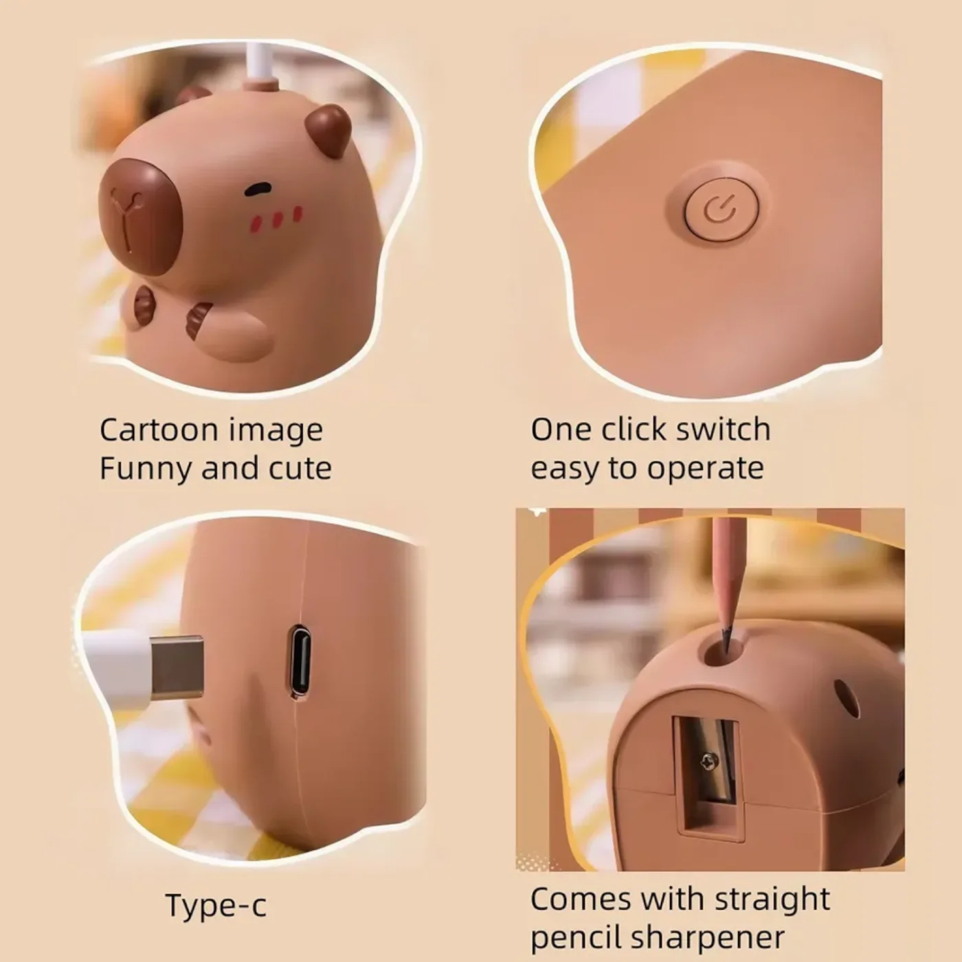 LÁMPARA LED CAPIBARA CON RECARGA USB - Image 2