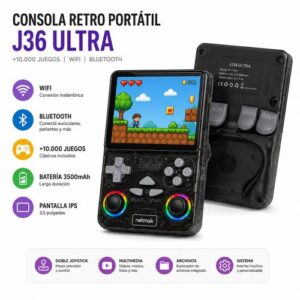 CONSOLA RETRO+WIFI+20.000 JUEGOS J36 ULTRA